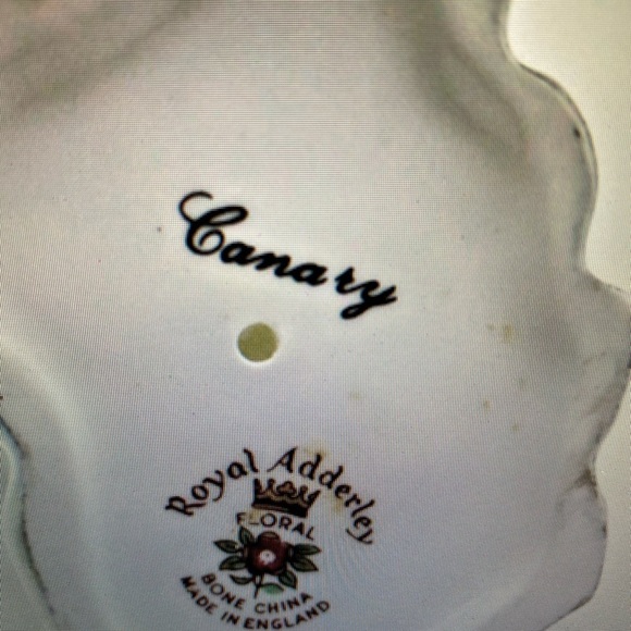 Royal Adderley Canary English Marked on underside - Picture 4 of 7